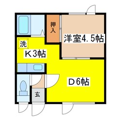 鈴木マンション１の物件間取画像